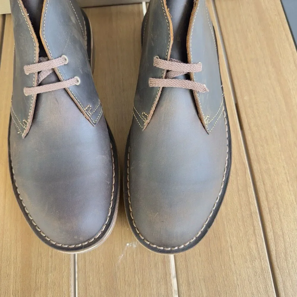 Clarks® (Men's 10.5 M) Bushacre™ 2 Brown Desert Leather Chukka Boots - $120 New
